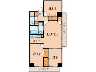 メゾンド・ファミ－ユ門司港の物件間取画像